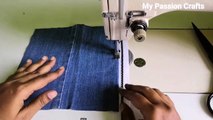 Jeans Zipper Pouch / Pencil Pouch From Old Jeans / Easy Diy Pencil Make Up Bag Out Of Old Jeans