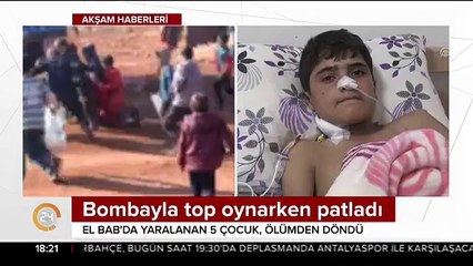 Bombayla top oynayan çocuklar ölümden döndü!