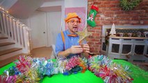 Blippi decora el árbol de Navidad | Vídeos educativos para niños | Vídeos navideños para niños