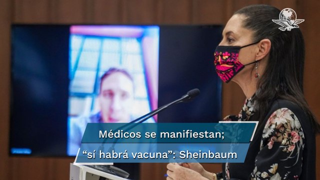 “Sí van a recibir su vacuna”: Sheinbaum a médicos privados tras protesta