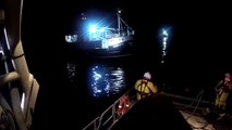 RNLI Peterhead towing fishing vessel to safety