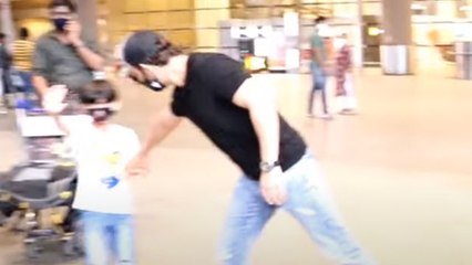 Arjun Bijlani के बेटे Ayaan ने उन्हें किया एयरपोर्ट पर इतना परेशान; Watch video | FilmiBeat