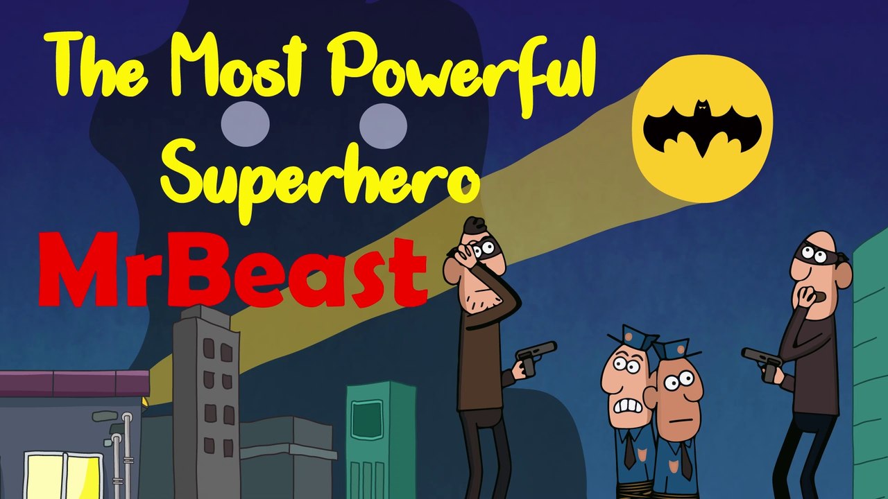 The Most Powerful Superhero MrBeast | Cartoon Animation | 1min cartoon