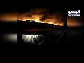 حريق هائل امتدّ من طريق الجيّة نحو مرتفعات السعديات