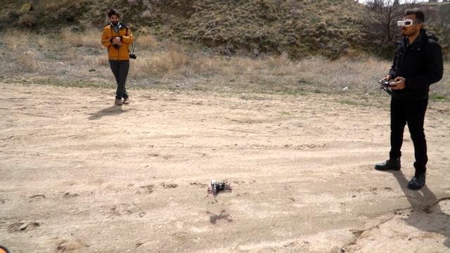 Yarış dronu ile Kapadokya'yı tanıttılar