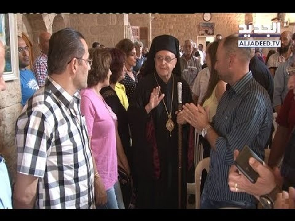 حشود شعبية التقت المطران درويش لدعم شركة كهرباء زحلة