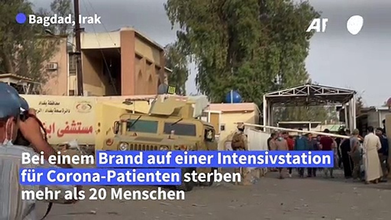 Feuer auf Corona-Station in Bagdad: Viele Tote und Verletzte