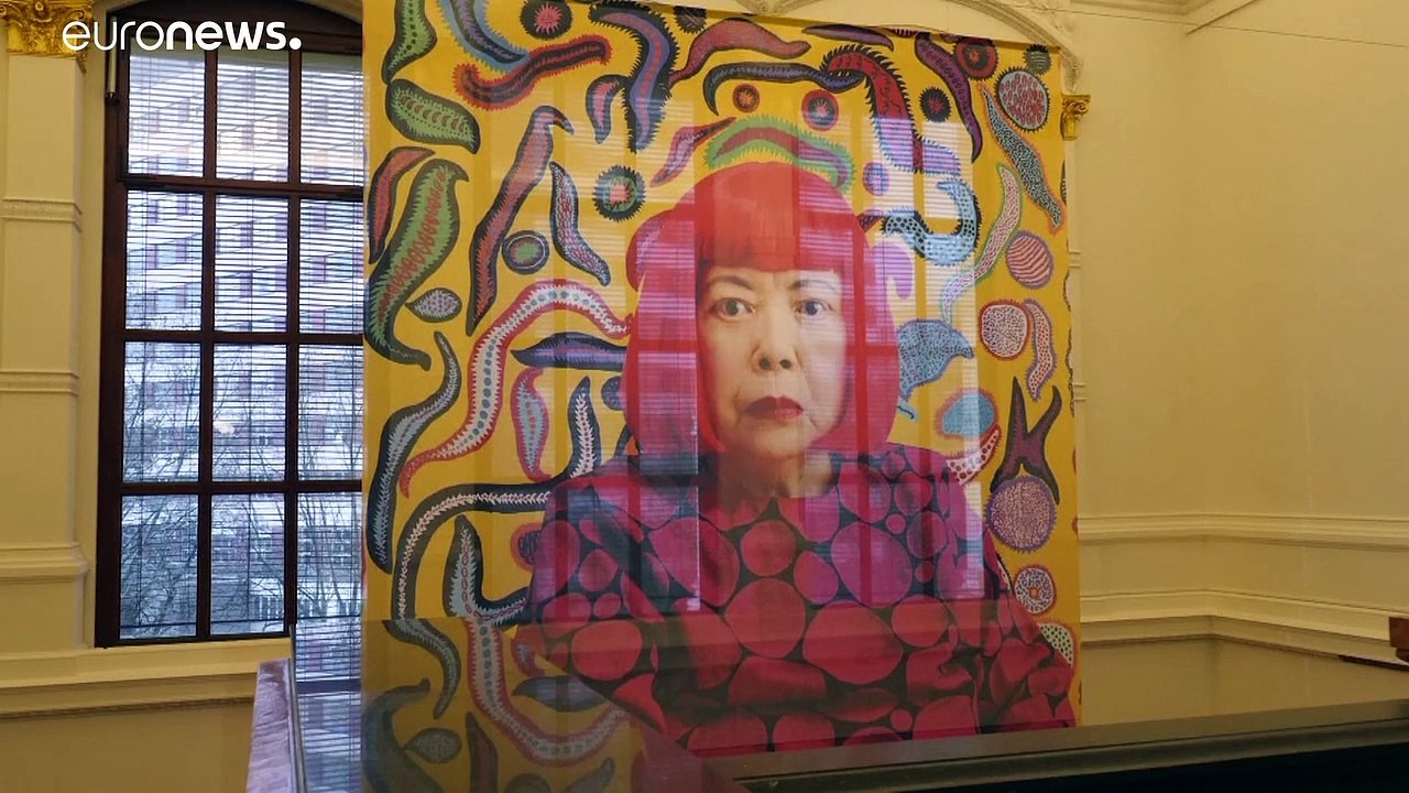 Japanische Künstlerin Yayoi Kusama in Berlin