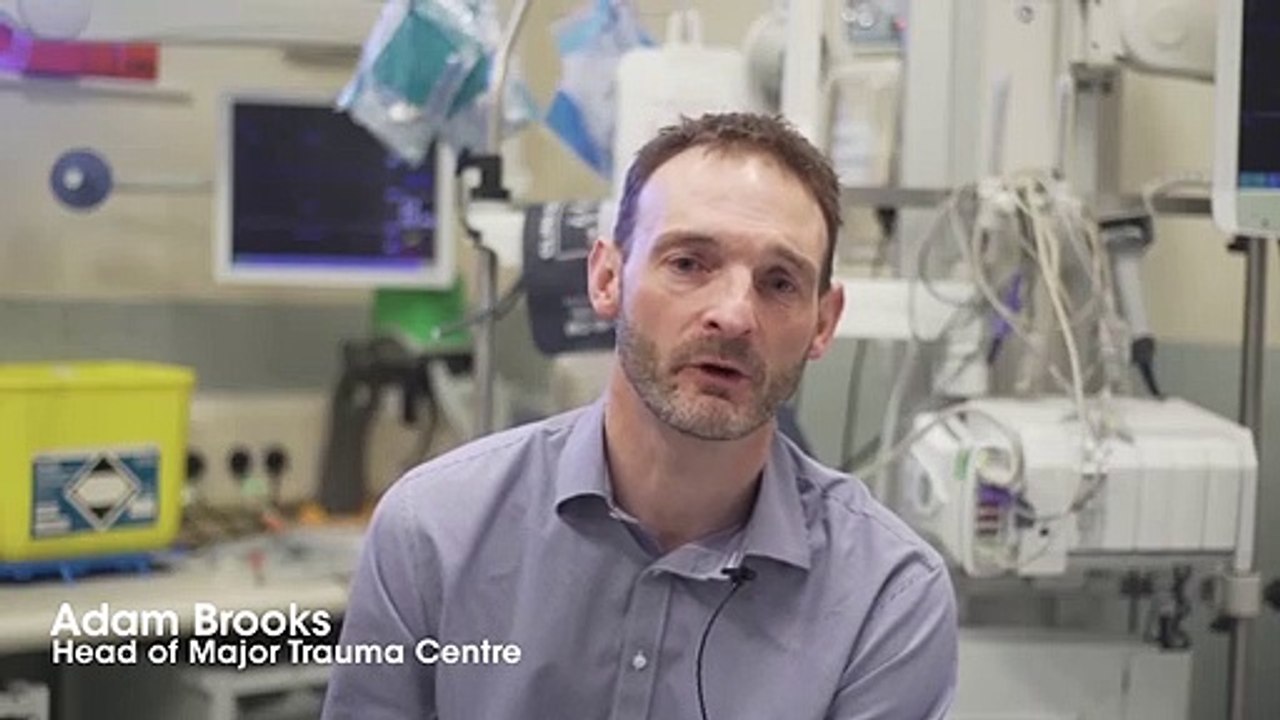 Knife crime interview with major trauma surgeon Adam Brooks