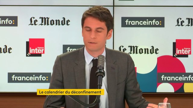 Gabriel Attal sur le déconfinement : Ça va se faire progressivement, à la mi-mai on pourra commencer à rouvrir un certain nombre de lieux