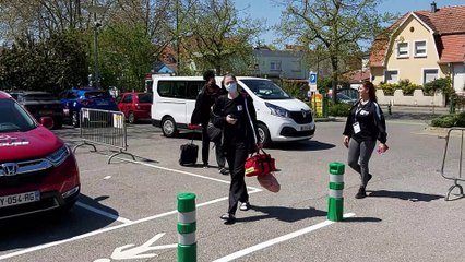 Finale de Coupe de France: les volleyeuses istréennes arrivent au Palais des sports