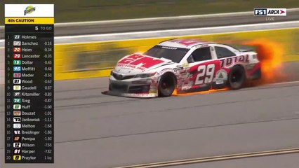 ARCA Talladega 2021 Lancaster Big Crash Huge Fire