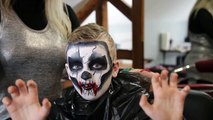 Halloween Skull Kids Makeup (Easy) By Tomasina