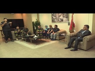 اللواء إبراهيم يعد متطوعي الدفاع المدني بمتابعة مشكلاتهم