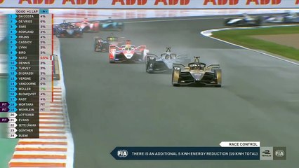 Formula E Valencia 2021 Race 1 Restart Final Laps Multiple Cars Out Energy