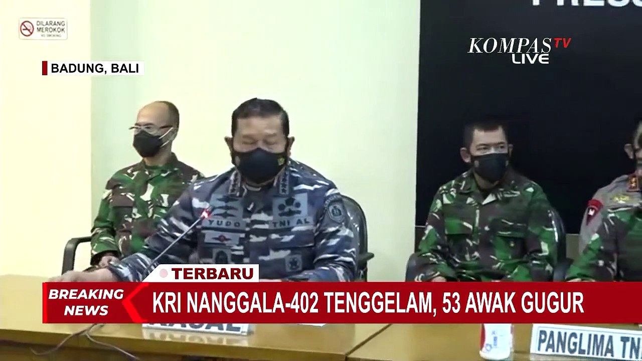 KSAL: Awak KRI Nanggala 402 Sudah Keluarkan Baju Keselamatan Namun Tak Sempat Dipakai