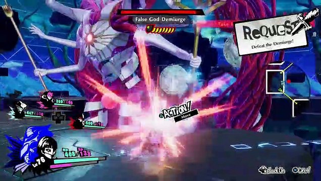 PERSONA 5 STRIKERS PS5 BLIND PART 91 DEMIURGE FALSE GOD+