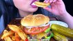 Asmr Cheeseburger & French Fries *Homemade* (Eating Sounds) Fries Dipping Sauce *Recipe* | Asmr Phan