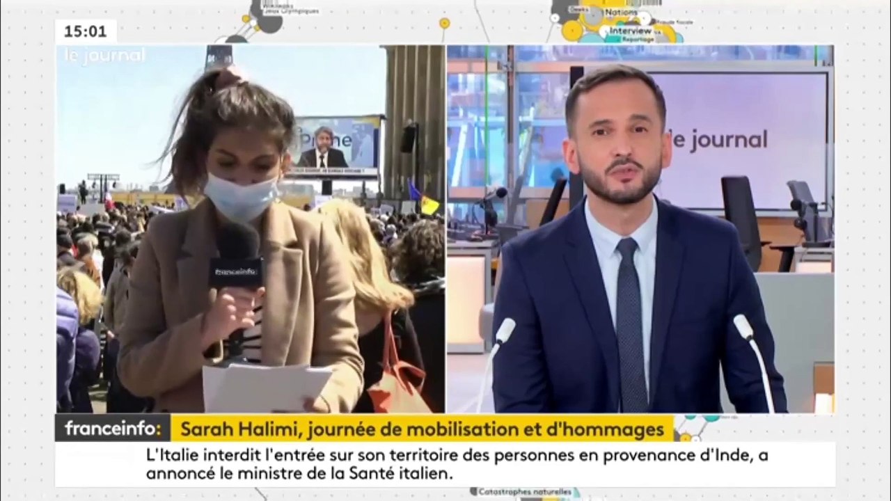 Justice pour Sarah Halimi - Les images des milliers de personnes qui se sont rassemblées cet après-midi en France et notamment à Paris, à l'appel de collectifs citoyens