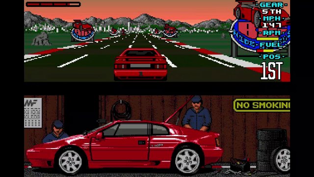 Lotus Esprit Turbo Challenge (1990) [CA] - RetroArch with PUAE