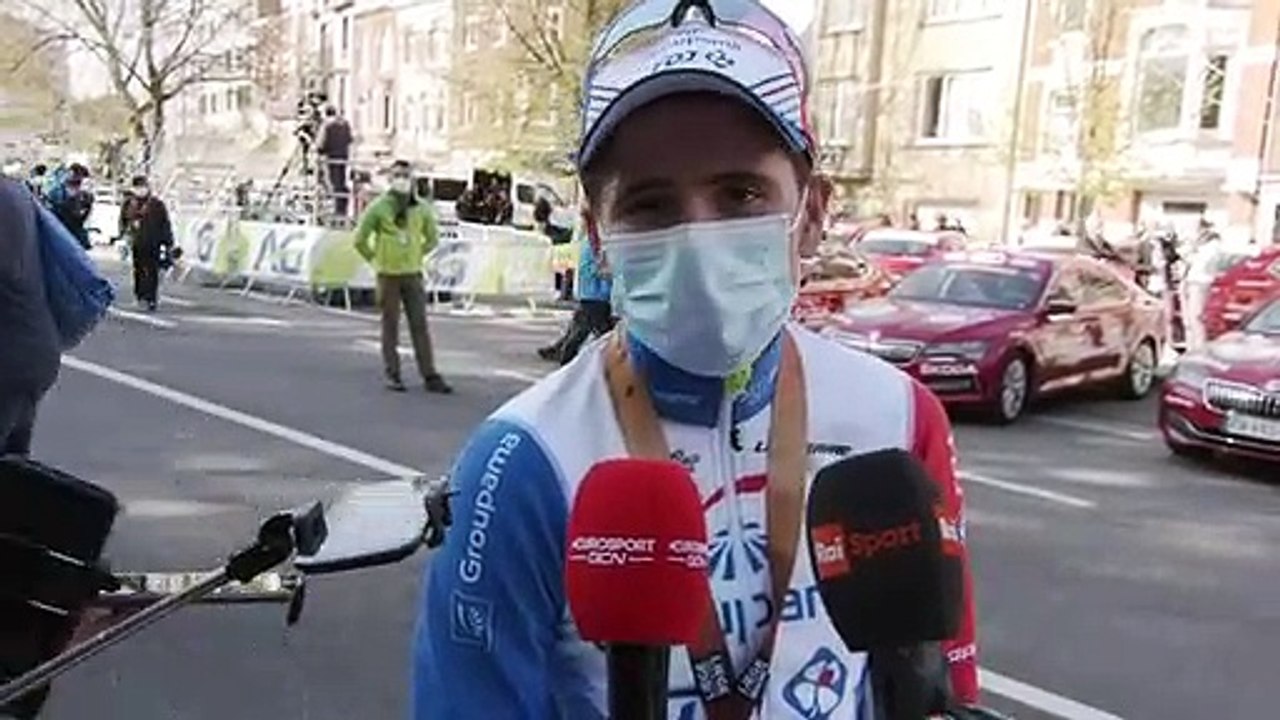 David Gaudu  - Interview à l'arrivée - Liège-Bastogne-Liège 2021