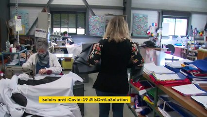 Dans la Drôme, une entreprise fabrique des rideaux d'isoloir anti-Covid 19