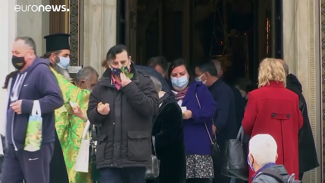 Dimanche des rameaux pour les Grecs orthodoxes, malgré le Covid-19