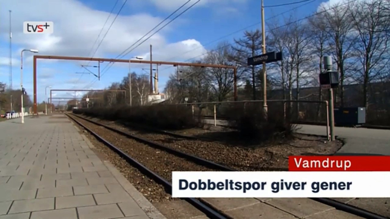 Dobbeltspor giver gener | Banedanmark | "Vamdrup - Vojens" | 17-03-2014 | TV SYD @ TV2 Danmark