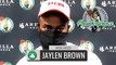 Jaylen Brown Postgame Interview | Celtics vs Hornets