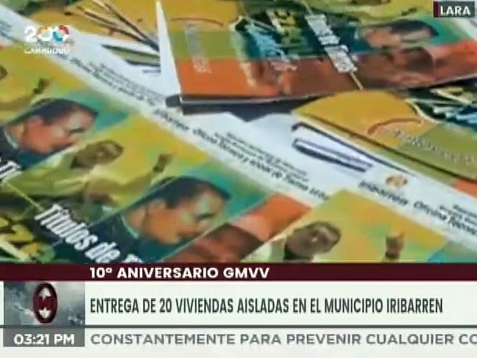 Lara | GMVV entregó 20 viviendas dignas y 491 títulos de tierra urbana en el municipio Iribarren