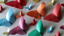 How to make Origami paper butterflies _ Easy craft _【DIY】