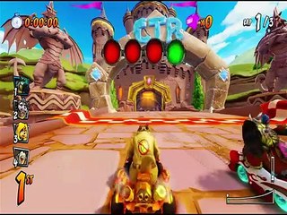 Crash Team Racing Nitro Fueled - Bughunt Hazmat Dingodile Skin Gameplay