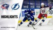 Blue Jackets @ Lightning 4/25/21 | NHL Highlights