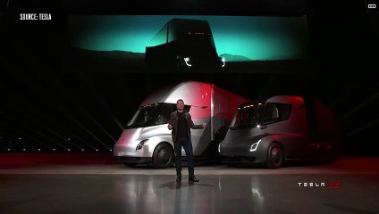 Elektrikli TIR sosyal medyayı salladı