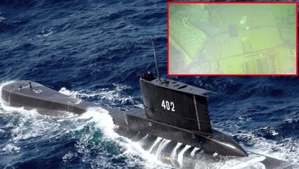 3 parçaya ayrılmış halde Bali Denizi'nin dibinde bulunan denizaltının görüntüleri ortaya çıktı