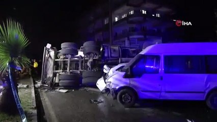 Korkunç vinç kazası