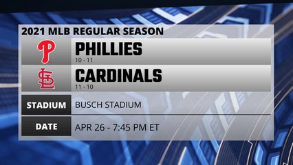 Phillies @ Cardinals Game Preview for APR 26 -  7:45 PM ET