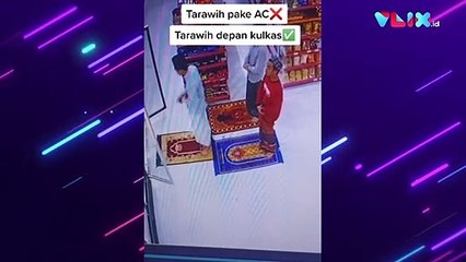 Salat Tarawih Depan Kulkas Bikin Warganet Berdebat