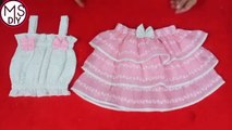 Baby skirt TOP design -baby dress design cutting and stitching