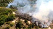 Modigliana (FC) - Vasto incendio boschivo sull'Appennino tosco emiliano (26.04.21)