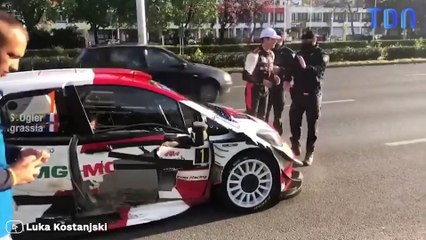 Rallye de Croatie : Sébastien Ogier se retrouve impliqué dans un accident de la route