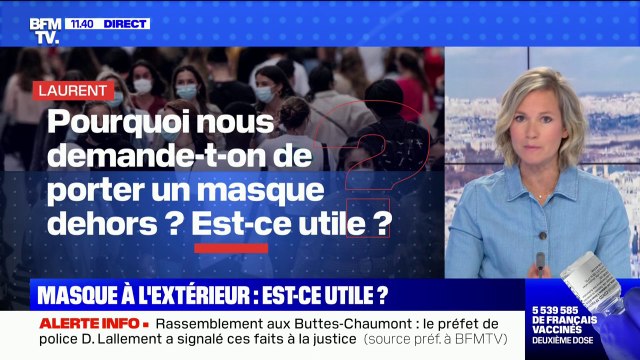 Est-ce vraiment utile de porter un masque à l'extérieur ? BFMTV répond à vos questions