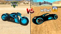 GTA 5 TRON BIKE VS GTA SAN ANDREAS TRON BIKE - WHICH IS BEST_