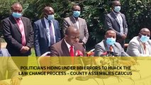 Politicians hiding under BBI errors to hijack the law change process - County Assemblies Caucus