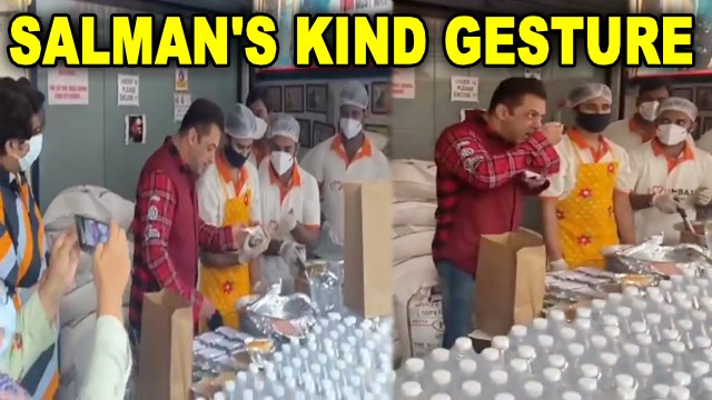 Salman Khan distributes meals to frontline workers