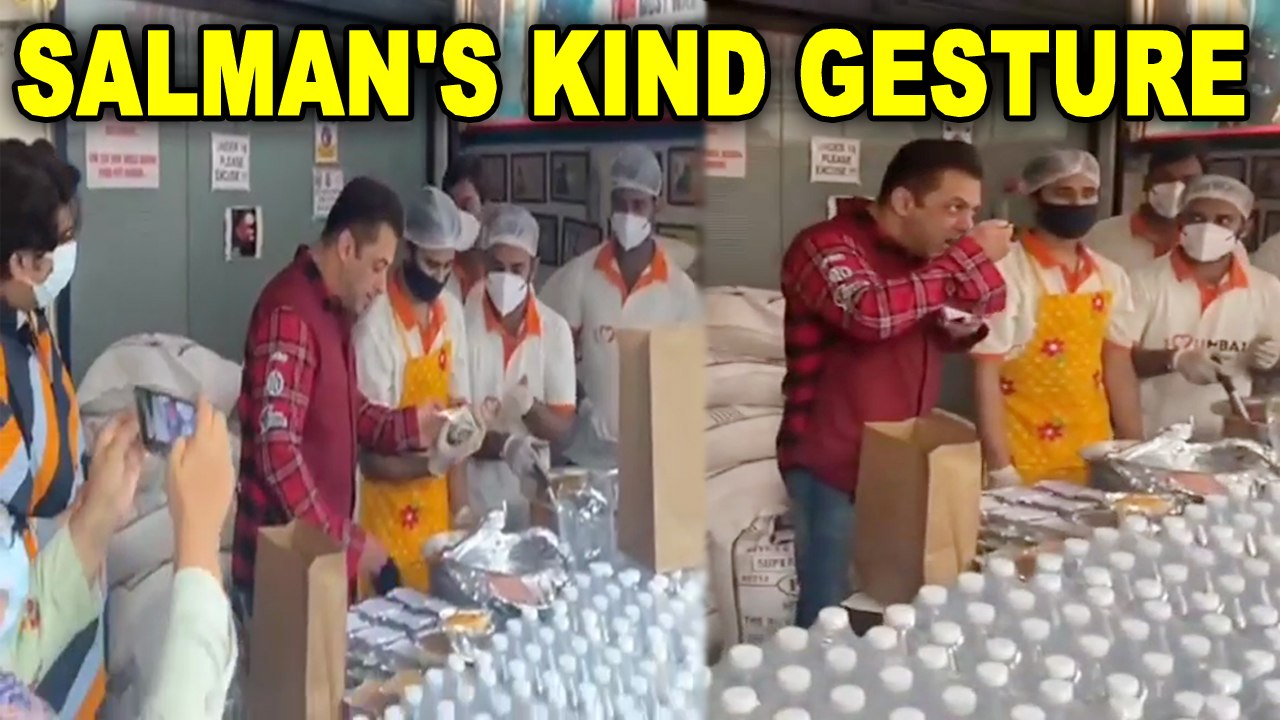 Salman Khan distributes meals to frontline workers