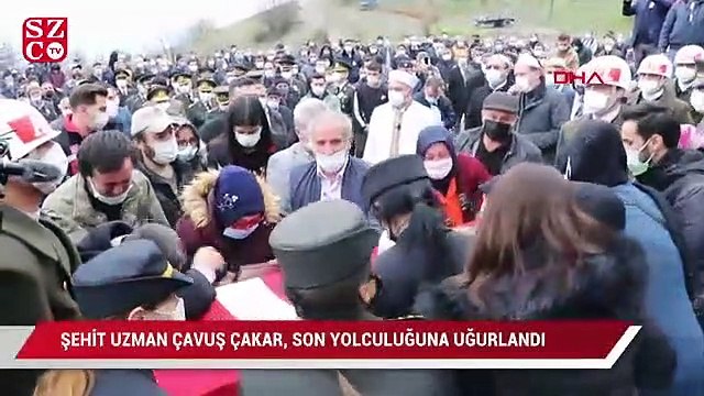 Şehit Uzman Çavuş Çakar son yolculuğuna uğurlandı