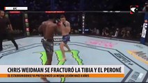 Chris Weidman se fracturó la tibia y el peroné