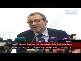 باسيل الازمة الحكومية شارفت على خواتيم سعيدة... ونبادل وجودنا في الحكومة بأي عامل نجاح لها