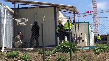 İstanbul'da işçilerin kaldığı konteynerlerde yangın